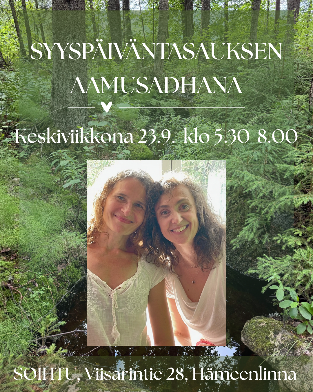 Syyspäiväntasauksen Aamusadhana 23.9.2026
